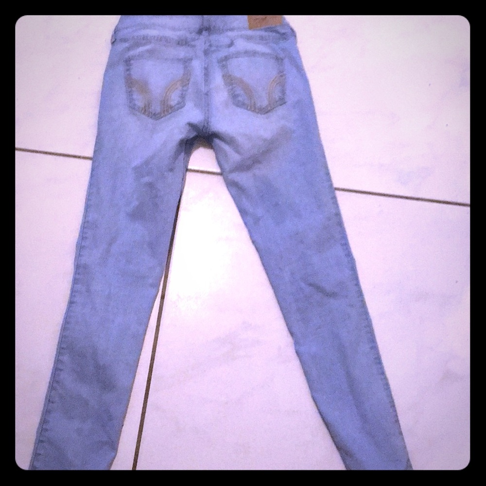 Light blue skinny jeans